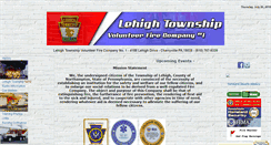 Desktop Screenshot of lehightownshipfire.com